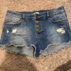 Billabong Denim Distressed Women Shorts